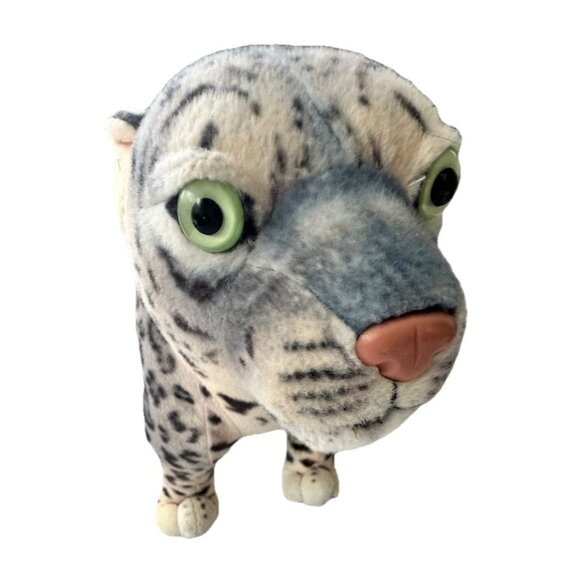 Wild Republic Cuddlekins Jumbo Snow Leopard Plush Stuffed Animal Vintage - Picture 6 of 11
